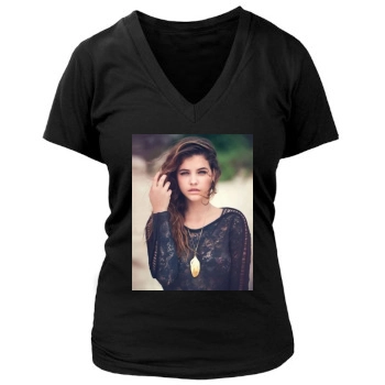 Barbara Palvin Women's Deep V-Neck TShirt