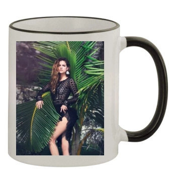 Barbara Palvin 11oz Colored Rim & Handle Mug