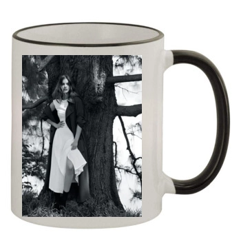 Barbara Palvin 11oz Colored Rim & Handle Mug