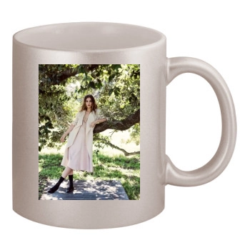 Barbara Palvin 11oz Metallic Silver Mug