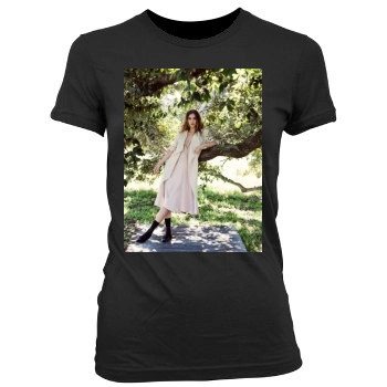 Barbara Palvin Women's Junior Cut Crewneck T-Shirt