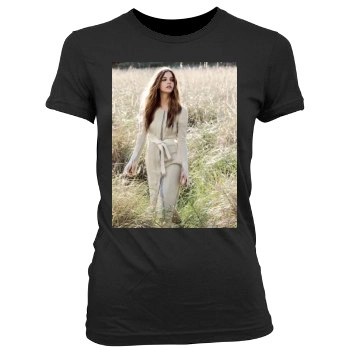 Barbara Palvin Women's Junior Cut Crewneck T-Shirt