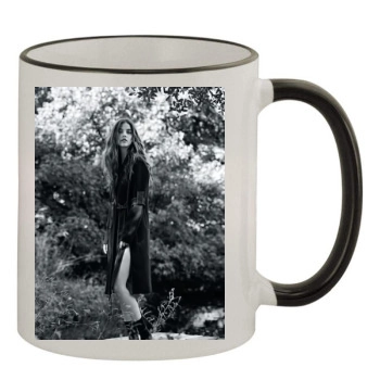 Barbara Palvin 11oz Colored Rim & Handle Mug