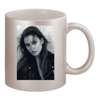 Barbara Palvin 11oz Metallic Silver Mug