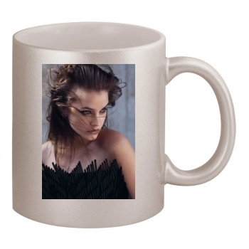 Barbara Palvin 11oz Metallic Silver Mug