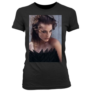 Barbara Palvin Women's Junior Cut Crewneck T-Shirt