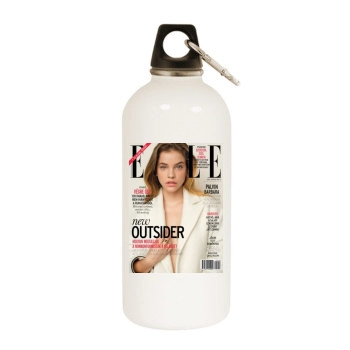 Barbara Palvin White Water Bottle With Carabiner