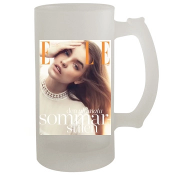 Barbara Palvin 16oz Frosted Beer Stein