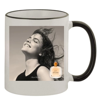 Barbara Palvin 11oz Colored Rim & Handle Mug