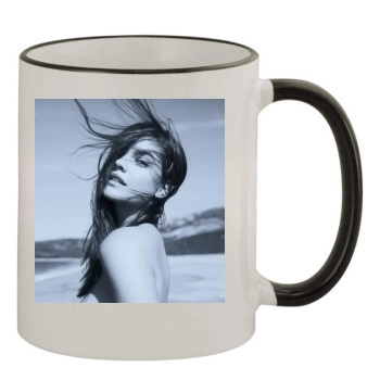 Barbara Palvin 11oz Colored Rim & Handle Mug