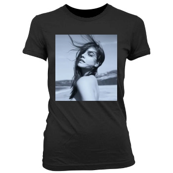 Barbara Palvin Women's Junior Cut Crewneck T-Shirt