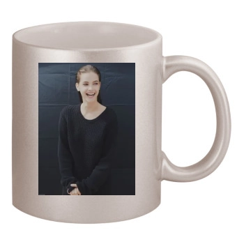 Barbara Palvin 11oz Metallic Silver Mug