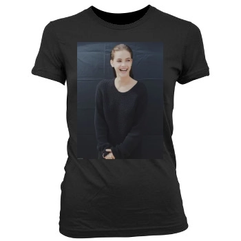 Barbara Palvin Women's Junior Cut Crewneck T-Shirt