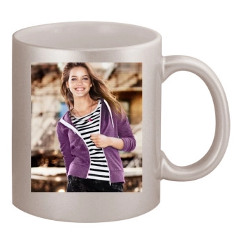 Barbara Palvin 11oz Metallic Silver Mug