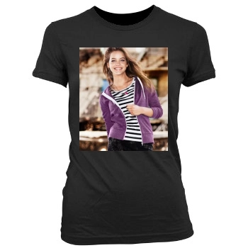 Barbara Palvin Women's Junior Cut Crewneck T-Shirt