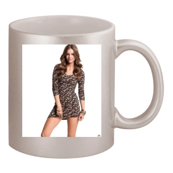 Barbara Palvin 11oz Metallic Silver Mug