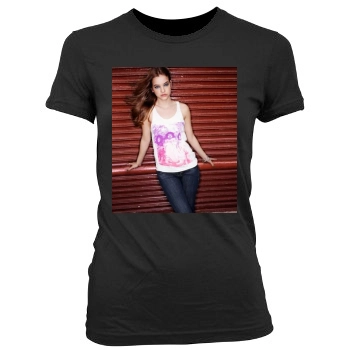 Barbara Palvin Women's Junior Cut Crewneck T-Shirt