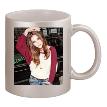 Barbara Palvin 11oz Metallic Silver Mug