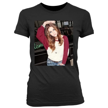 Barbara Palvin Women's Junior Cut Crewneck T-Shirt