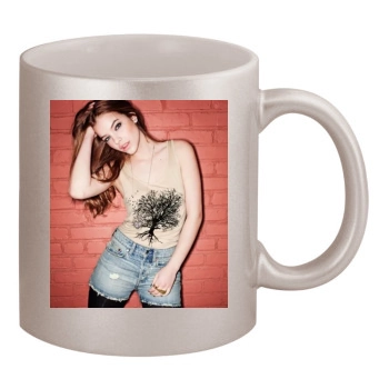 Barbara Palvin 11oz Metallic Silver Mug