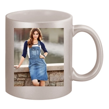 Barbara Palvin 11oz Metallic Silver Mug