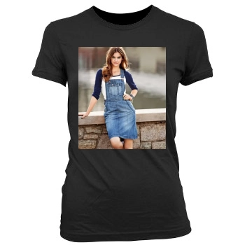 Barbara Palvin Women's Junior Cut Crewneck T-Shirt