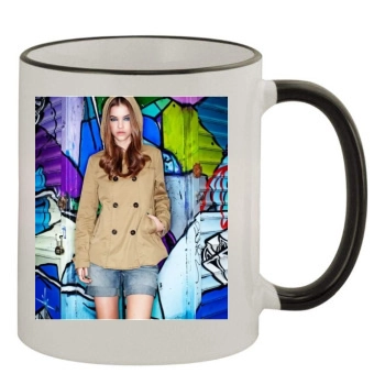 Barbara Palvin 11oz Colored Rim & Handle Mug