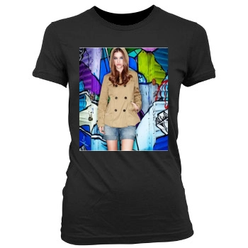 Barbara Palvin Women's Junior Cut Crewneck T-Shirt