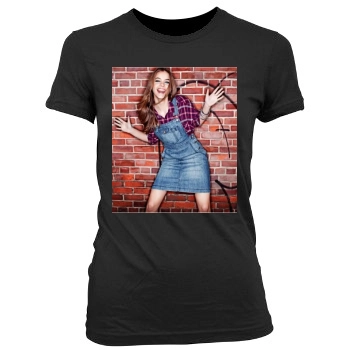 Barbara Palvin Women's Junior Cut Crewneck T-Shirt