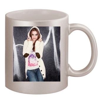 Barbara Palvin 11oz Metallic Silver Mug