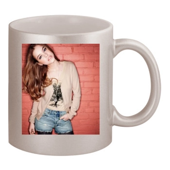 Barbara Palvin 11oz Metallic Silver Mug