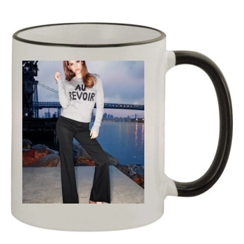 Barbara Palvin 11oz Colored Rim & Handle Mug