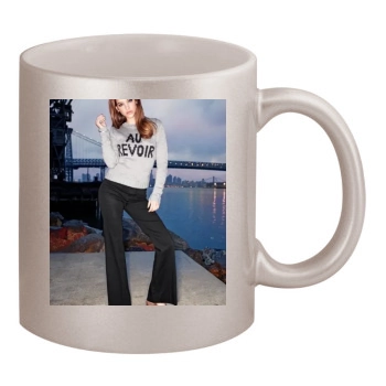 Barbara Palvin 11oz Metallic Silver Mug