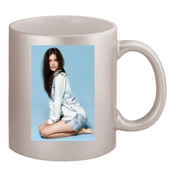 Barbara Palvin 11oz Metallic Silver Mug