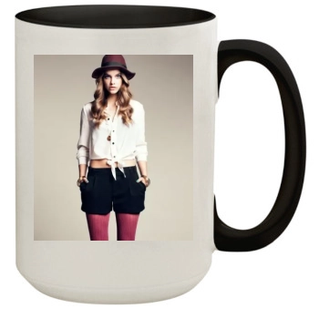 Barbara Palvin 15oz Colored Inner & Handle Mug