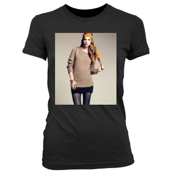 Barbara Palvin Women's Junior Cut Crewneck T-Shirt