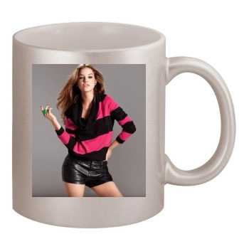 Barbara Palvin 11oz Metallic Silver Mug