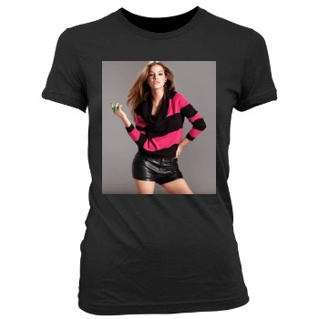 Barbara Palvin Women's Junior Cut Crewneck T-Shirt