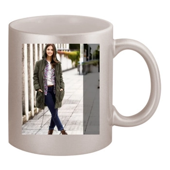 Barbara Palvin 11oz Metallic Silver Mug