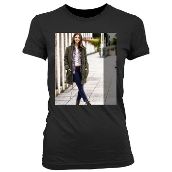 Barbara Palvin Women's Junior Cut Crewneck T-Shirt