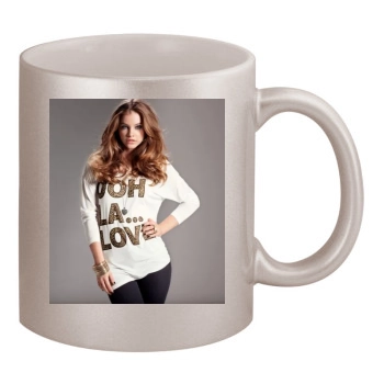 Barbara Palvin 11oz Metallic Silver Mug