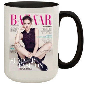 Barbara Palvin 15oz Colored Inner & Handle Mug