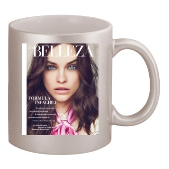 Barbara Palvin 11oz Metallic Silver Mug