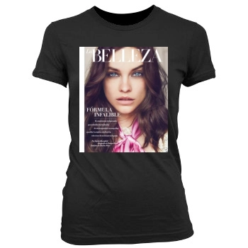 Barbara Palvin Women's Junior Cut Crewneck T-Shirt