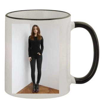 Barbara Palvin 11oz Colored Rim & Handle Mug