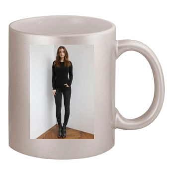 Barbara Palvin 11oz Metallic Silver Mug