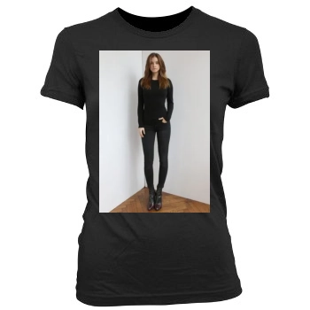 Barbara Palvin Women's Junior Cut Crewneck T-Shirt