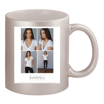 Barbara Palvin 11oz Metallic Silver Mug