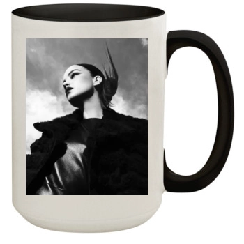 Barbara Palvin 15oz Colored Inner & Handle Mug