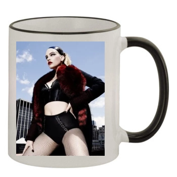 Barbara Palvin 11oz Colored Rim & Handle Mug